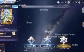SAINT SEIYA AWAKENING - COM 1300 GEMAS AVANÇADAS E LIVROS