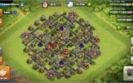 Clash of Clans CV10, com defesa ful CV9