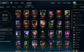 Conta LOL, com varias runas e talentos