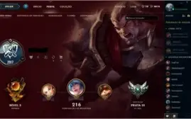 Conta LOL, com varias runas e talentos