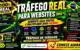 Tráfego 100% Real Para Websites (Organicos 100% Br)