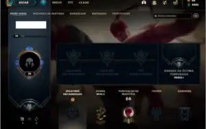Conta unranked com 13 skins e 51 champs