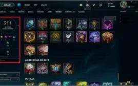 Conta MESTRE _ +200skins e todos os campeões!