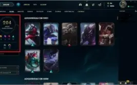 Conta MESTRE _ +200skins e todos os campeões!