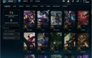 Conta urnanked com 118 champs e 109 skins + KAYLE JUIZA