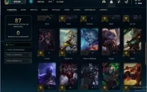 Platina 4 smurf 2,7k de el e skins no inventario