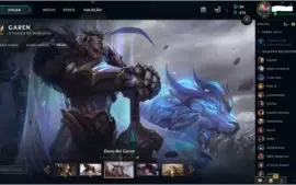 lol: lvl25 + 14 champs+ skin Garen Deus Rei