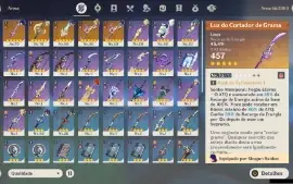 GENSHIN IMPACT - AR52, 9T5⭐Navia + Bis, Shogun + Bis+armas