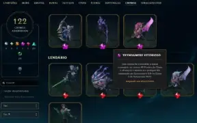Conta LoL/Valorant Season 5, Skins prestigio e santuário