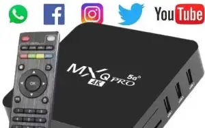 TV BOX MXQ 5G32GB de meemoria RAM e 256GB memoria interna;