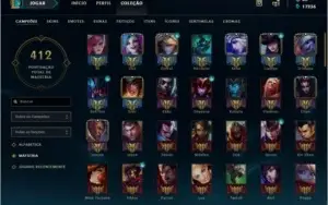 Conta LoL Gold III/Todos os Campeões/360 Skins