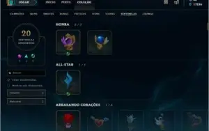 Conta LoL Gold III/Todos os Campeões/360 Skins