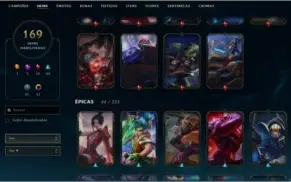 Conta league of legends 2012 barata (330k Riven + mts skins)