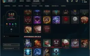 Conta league of legends 2012 barata (330k Riven + mts skins)