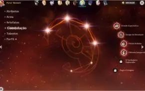 CONTA GENSHIN IMPACT - 6 PERSONAGENS de 5 Estrelas