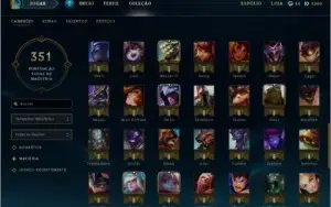 Conta de League Of Legends com mais de 100 Champs OURO III