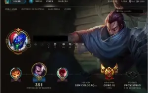 Conta de League Of Legends com mais de 100 Champs OURO III