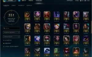 Conta de League Of Legends com mais de 100 Champs OURO III