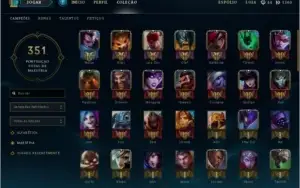 Conta de League Of Legends com mais de 100 Champs OURO III