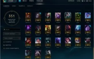 Conta de League Of Legends com mais de 100 Champs OURO III