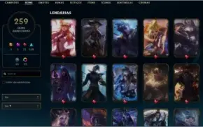 Conta Diamante 4, 259 Skins