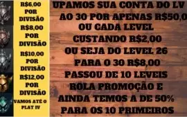 Fazemos Elo Job e Upamos Sua conta Preços Na Descrição