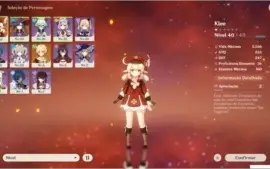 GENSHIN IMPACT AR 21 / NA -  KLEE & MONA + 6 ARMAS 4*