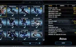 CONTA DARKORBIT BR2 BASICA COM CAÇA2 LVL 19 SKYLAB LVL 20
