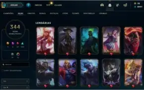 Conta LoL com mais de 300 skins MMR Gold