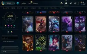 Conta LoL com mais de 300 skins MMR Gold