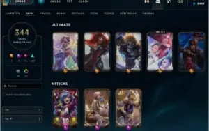 Conta LoL com mais de 300 skins MMR Gold