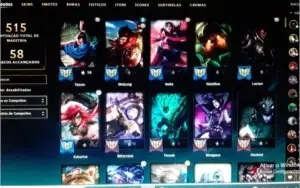 Conta lvl 277 full champ honra 5 110 skins