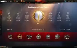 Conta WOT com quase R$3500 em tanq premium e 34 top tier
