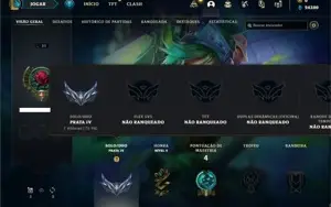 Conta prata 4 com 23 Champs e 5 Skins + 6 Espolios