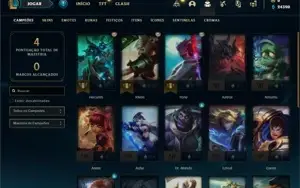 Conta prata 4 com 23 Champs e 5 Skins + 6 Espolios