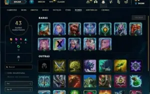 Conta prata 4 com 23 Champs e 5 Skins + 6 Espolios