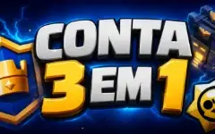 Conta Supercell 3 em 1