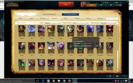 Conta com Borda de Ouro, mais de 30 skins