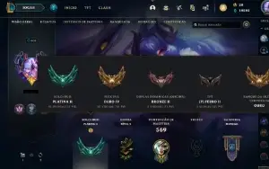 Conta League of Legends Nv408 Platina 2, 333 skin + Valorant