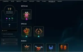 Conta LoL // lvl278 // 68 skin
