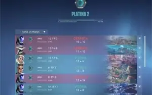 Conta Valorant Platina 2 mmr alto