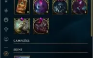 Conta de lol platina 1 9 skins handlevel