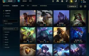 Conta Unranked com 150 Champs e 164 Skins ( MAIN SUP )