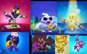 Conta de braw com 71 brawlers! 8 LENDÁRIOS E 4 TÍTULOS