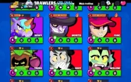 Conta de braw com 71 brawlers! 8 LENDÁRIOS E 4 TÍTULOS