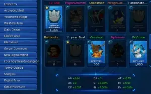 Conta Digimon Master Online (NADMO- SERV OMEGA - C/ OX TOP)