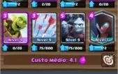 Conta de Clash Royale Com Bruxa Sombria , Arena 10