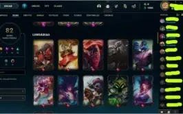 Conta lol lvl 60 Com Neeko e Irelia Prestigio 82 skins