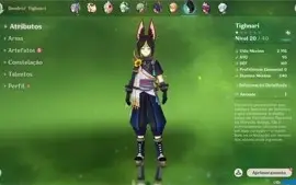 Conta genshin ar 55+ com 6 , 5* e keqing c2