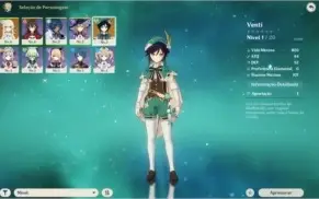 Genshin Impact /  AR 7 / Venti + 5 SR